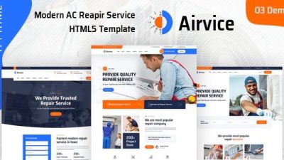 Airvice Nulled AC Repair Services WordPress Theme Download