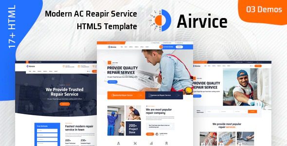 Airvice Nulled AC Repair Services WordPress Theme Download