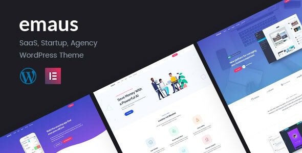 Emaus Nulled SaaS App and Startup Elementor Theme Download