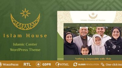 Islam House Nulled Mosque and Religion WordPress Theme Download