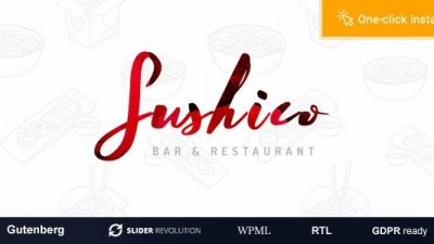 Sushico Nulled Sushi and Asian Food Restaurant WordPress Theme Download