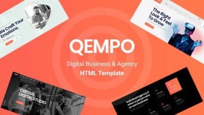 Qempo GPL v.1.2.0 – Digital Agency Services WordPress Theme Download
