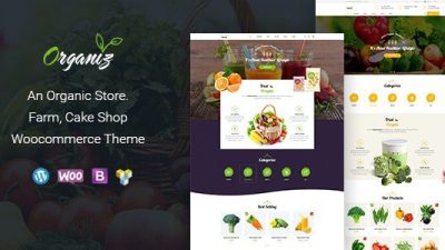Organiz v2.3 – An Organic Store WooCommerce Theme Download