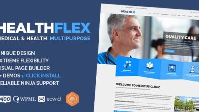 HEALTHFLEX – Doctor Medical Clinic & Health WordPress Theme v.2.4.0 Download