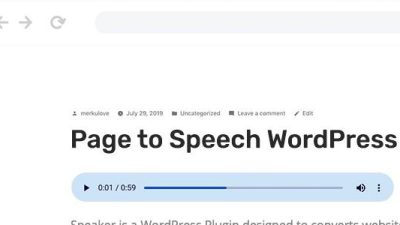 Speaker GPL – Page to Speech Plugin for WordPress v.3.3.3 Download