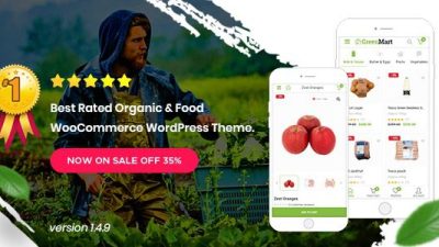 Greenmart Organic Food Woocommerce WordPress Theme v.4.0.1 Download