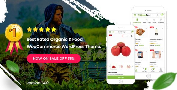 Greenmart Organic Food Woocommerce WordPress Theme v.4.0.1 Download