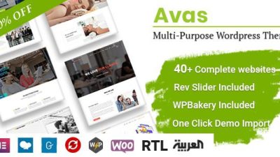 Avas – Multi-Purpose WP Theme v6.3.2.0 Download
