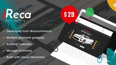 Ireca – Car Rental Boat, Bike, Vehicle, Calendar WordPress Theme v.1.4.1 Download