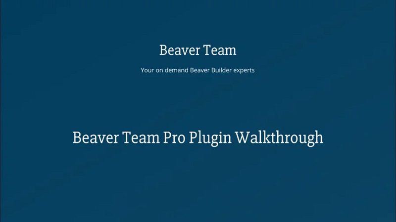 Beaver Team Pro for Beaver Builder Pro v.1.2.11 Download