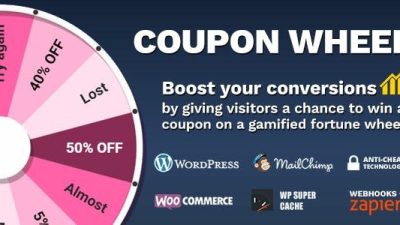 Coupon Wheel For WooCommerce and WordPress v3.4.9 Download