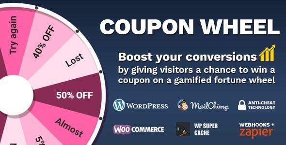 Coupon Wheel For WooCommerce and WordPress v3.4.9 Download