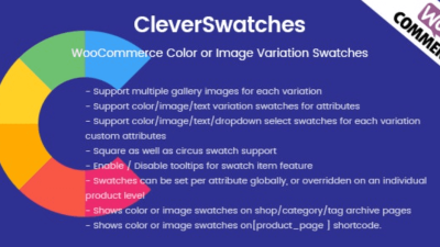 CleverSwatches 2.2.3- WooCommerce Color or Image Variation Swatches