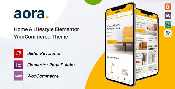 Aora Nulled WooCommerce Theme Free Download