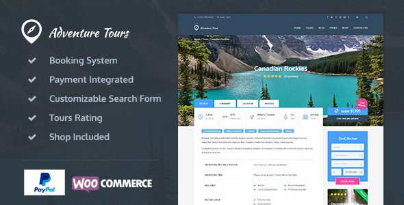 Adventure Tours – WP Tour Travel Theme v.4.2.1 Download