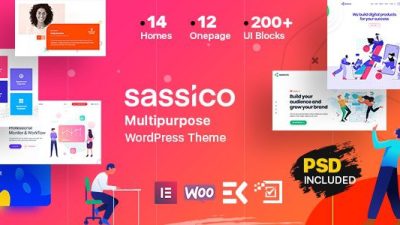 Sassico – Multipurpose Saas Startup Agency WordPress Theme v.3.2 Download