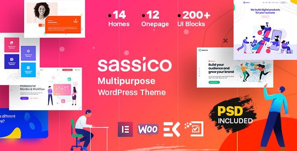 Sassico – Multipurpose Saas Startup Agency WordPress Theme v.3.2 Download