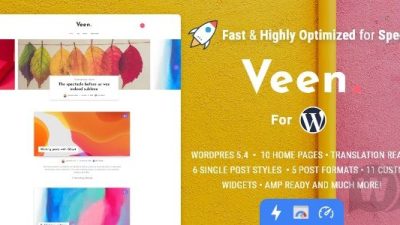 Veen v2.3.0 – Minimal & Lightweight Blog for WordPress Download