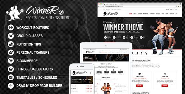 Winner – Fitness & Gym WordPress Theme v2.7.0 Download