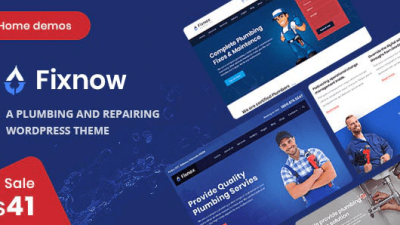 Fixnow v.2.1 – A Perfect Plumbing WordPress Theme Download