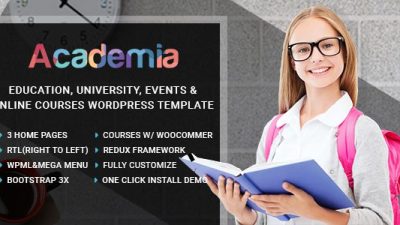 Academia v3.7 – Education Center WordPress Theme Download