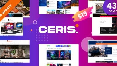 Ceris – Magazine & Blog WordPress Theme v3.8 Download