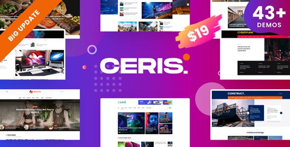 Ceris – Magazine & Blog WordPress Theme v3.8 Download