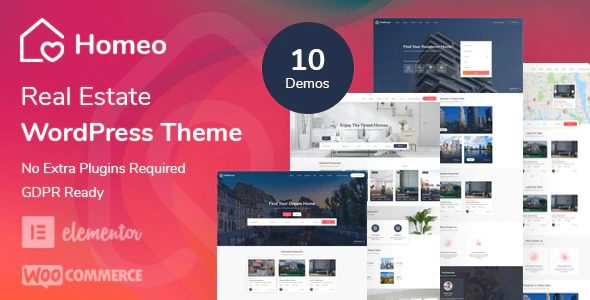 Homeo – Real Estate WordPress Theme v.1.2.21 Download