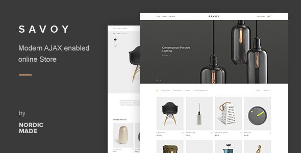 Savoy Minimalist AJAX WooCommerce Theme v2.6.4 Download