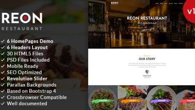 Reon – Restaurant WordPress Theme v1.1.7 Download