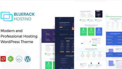 Bluerack 2.0 – Modern Hosting WordPress Theme Download