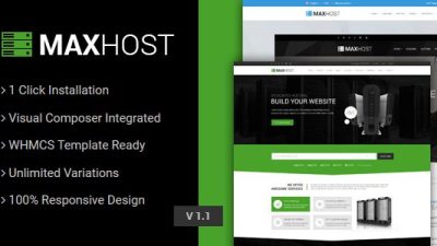 MaxHost v7.6.2 – Web Hosting, WHMCS and Corporate Business WordPress Theme Download
