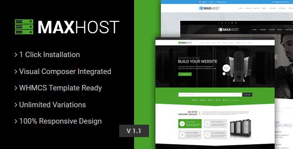 MaxHost v7.6.2 – Web Hosting, WHMCS and Corporate Business WordPress Theme Download
