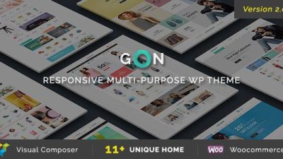 Gon Responsive Multi-Purpose WordPress Theme v.2.2.0 Download