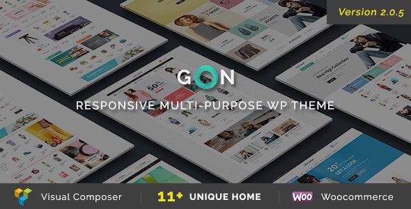 Gon Responsive Multi-Purpose WordPress Theme v.2.2.0 Download