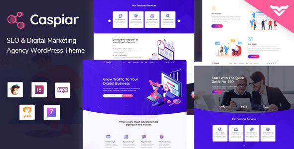 Caspiar – Digital Marketing & Agency WordPress Theme v1.3 Download