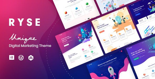 Ryse SEO & Digital Marketing WordPress Theme Download GPL