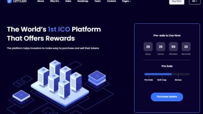 Cryptlight - ICO Landing Page WordPress Theme Nulled