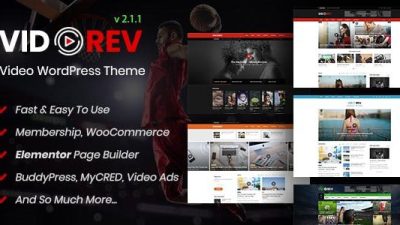 VidoRev v2.9.9.9.9.1 – Video WordPress Theme Download