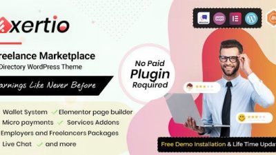 Exertio – Freelance Marketplace WordPress Theme v.1.0.10 Download