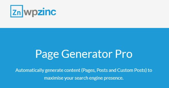 Page Generators Pro For WordPress 3.4.4 Download