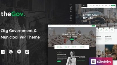 TheGov v1.2.1 – Municipal and Government WordPress Theme Download