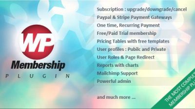 WP Membership WordPress Plugin v.1.5.3 Download