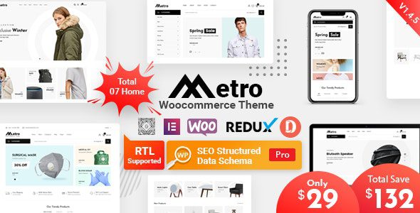 Metro – Minimal WordPress Theme for Woo v.1.9.3 Download