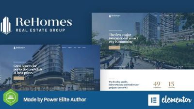 Rehomes - Real Estate Group WordPress Theme Nulled Download