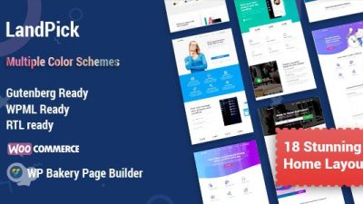 Landpick – Multipurpose Landing Pages WordPress Theme v.1.4.1 Download