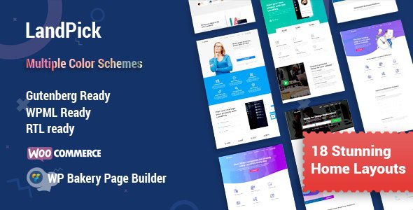 Landpick – Multipurpose Landing Pages WordPress Theme v.1.4.1 Download