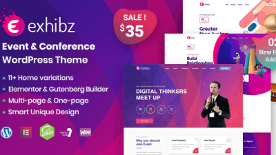 Exhibz – Event Conference WordPress Theme v2.3.4 Download