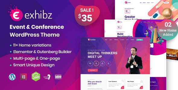 Exhibz – Event Conference WordPress Theme v2.3.4 Download