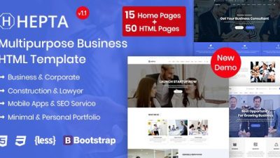 Hepta - Multipurpose Business WordPress Theme Nulled Download